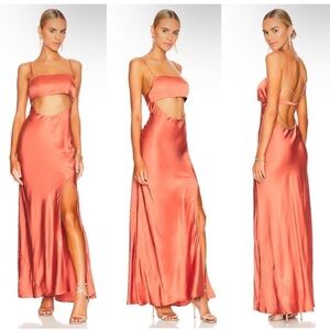 LPA Copper Floor Length Dress perfect for wedding or prom